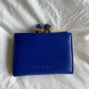 Genuine Leather Blue Ted baker Wallet
